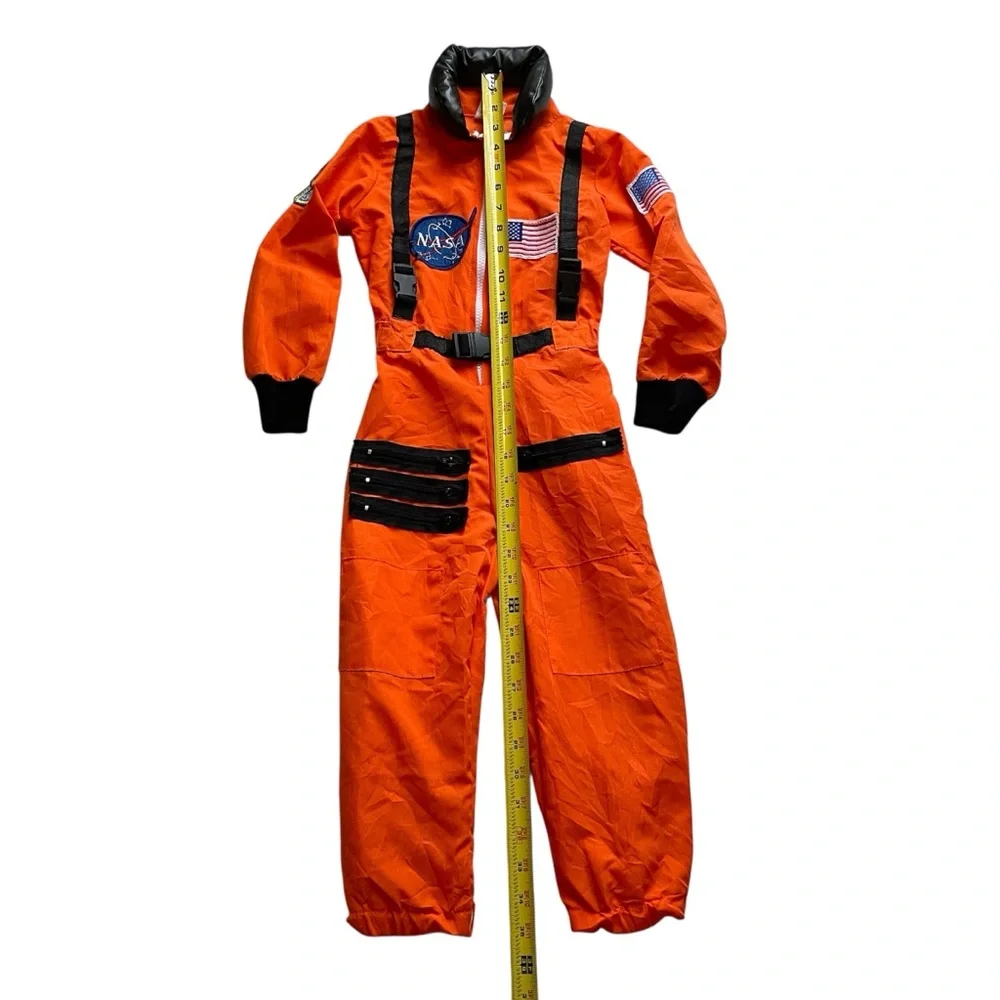 NASA Orange Flight‎ Suit Jumpsuit with Patches